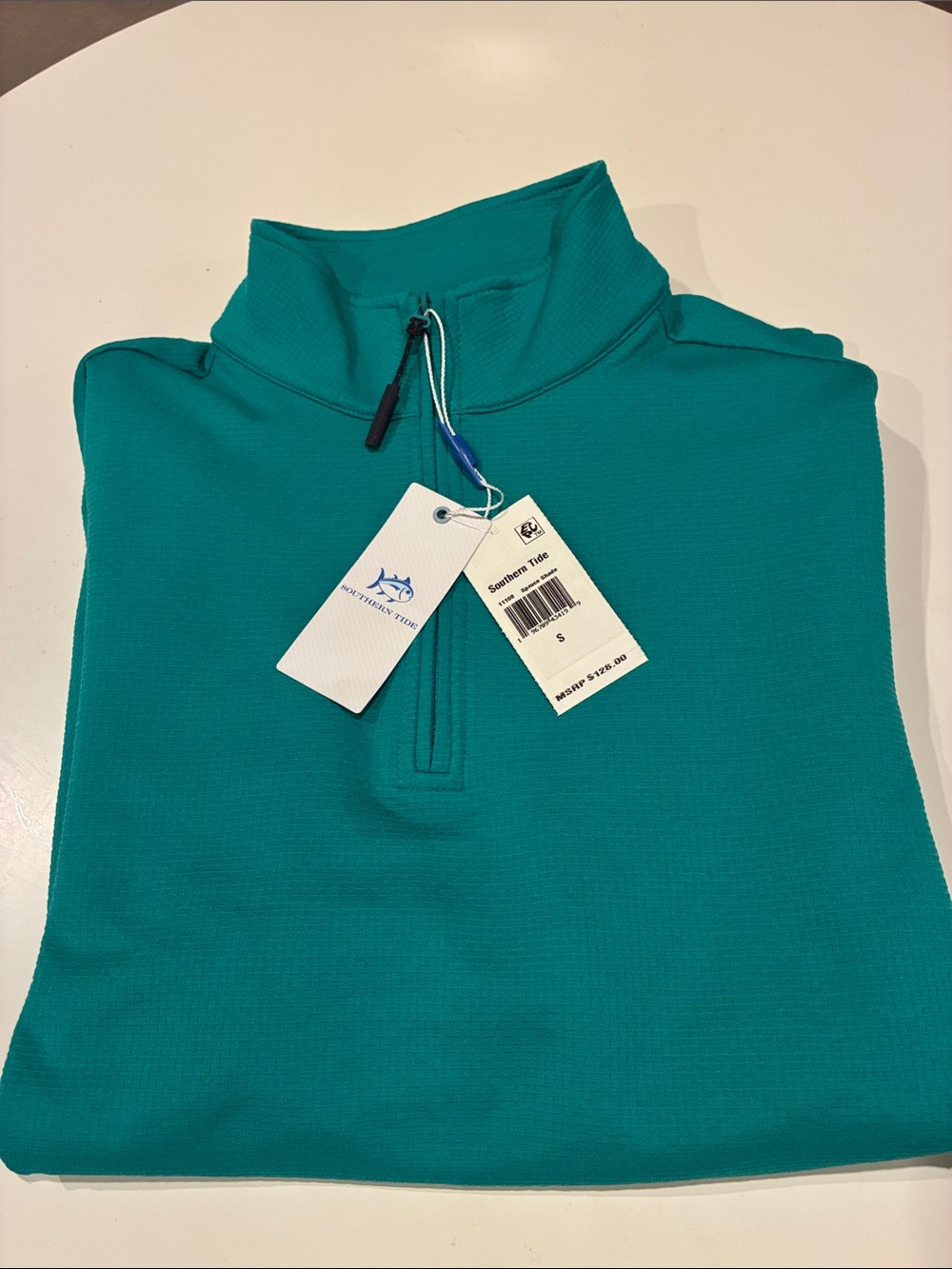 Southern Tide Teal Half-Zip Pullover
